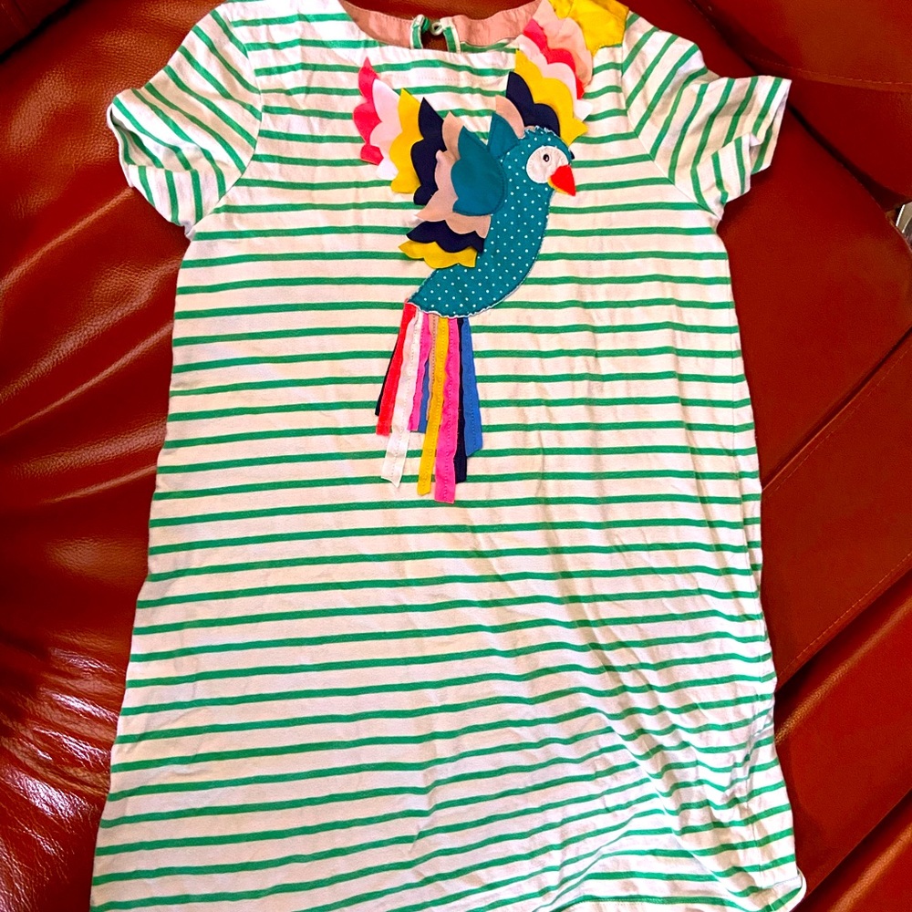 Mini boden parrot dress